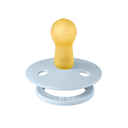 BIBS Colour Pacifier Round Latex Baby Blue