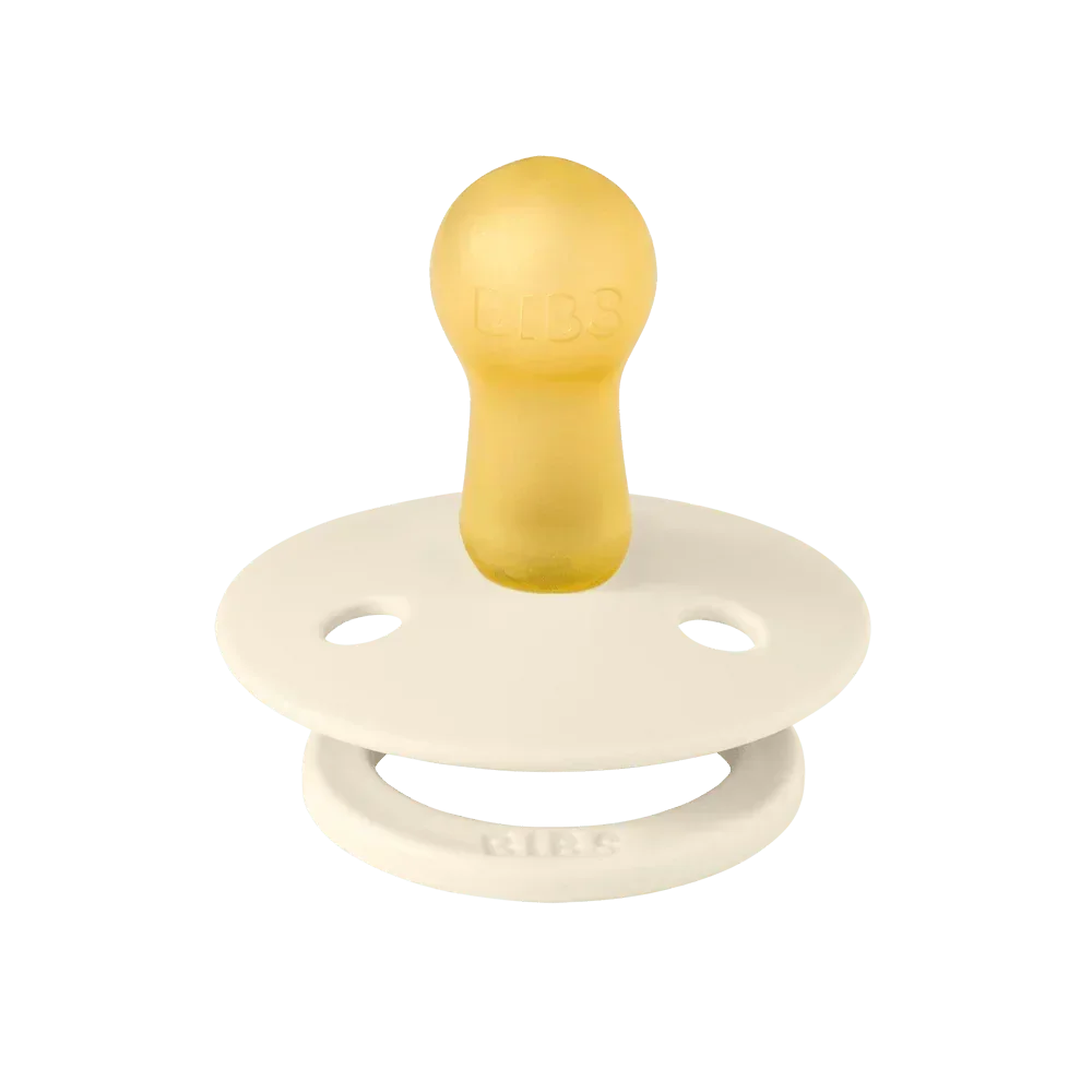 BIBS Colour Pacifier Round Latex Ivory