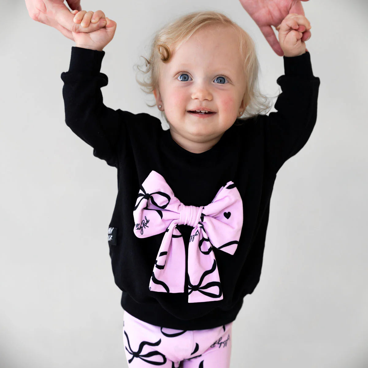 Lullaby Rock Knot Your Average Set – Bow Tracksuit Top & Printed Tights - Motherhood