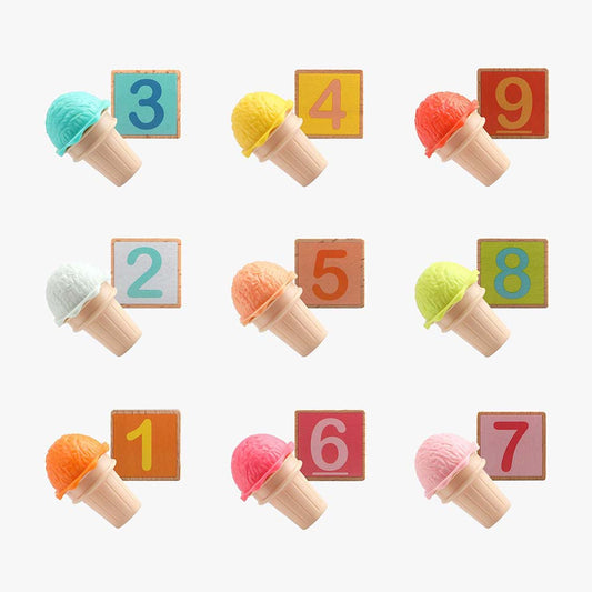 TopBright - Ice Cream Colour & Number Sorting Game with Activity Cards