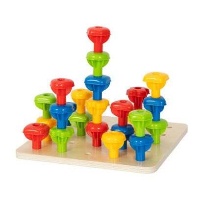 hi Pando - Panda Shape and Colour Matching Peg Toy - 34pcs