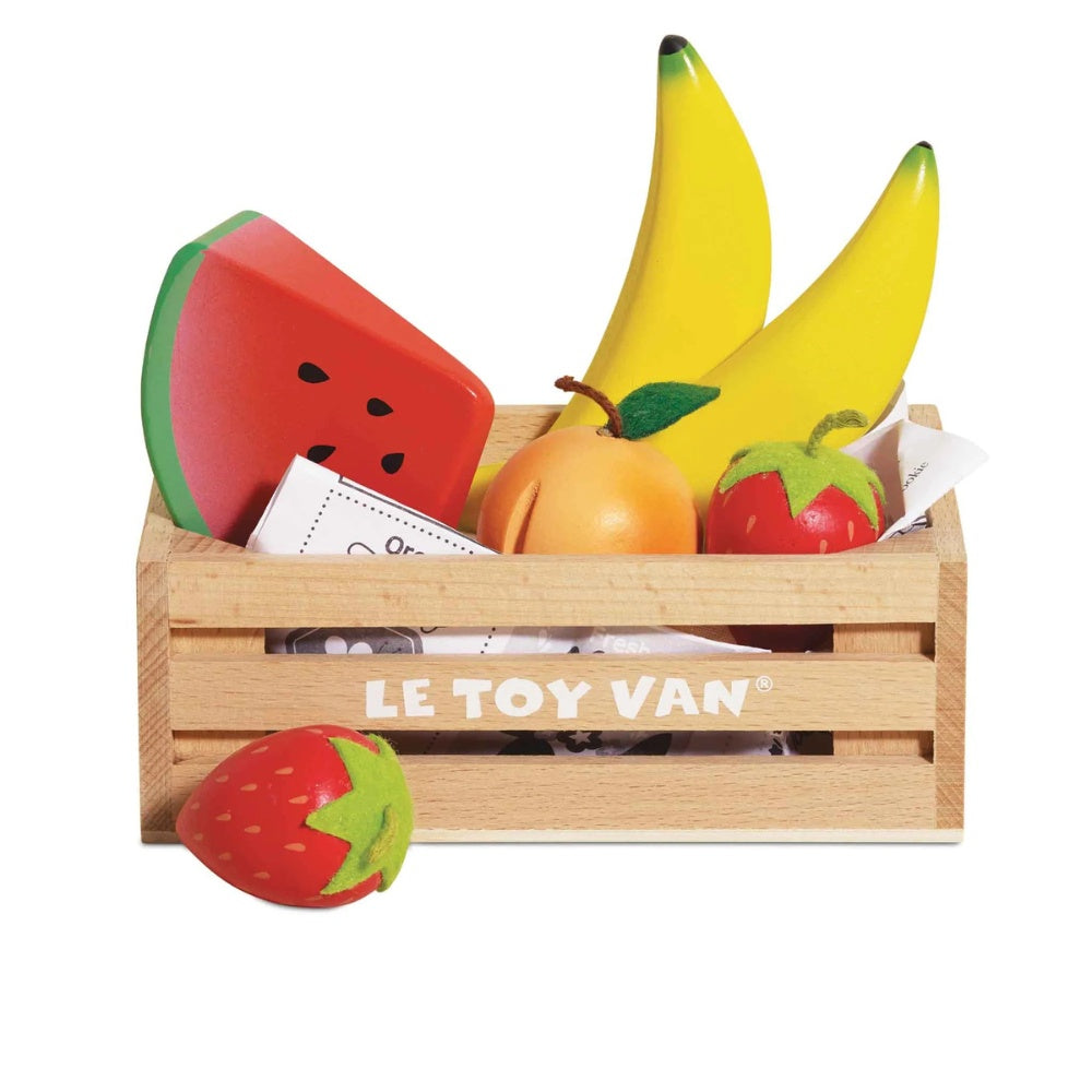 Le Toy Van - Wooden Smoothie Fruit Food Crate - 7pcs