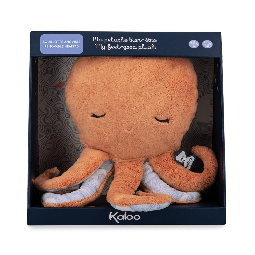 Kaloo - Wellness Soft Toy with Hot & Cold Pack - Octopus - 28cm