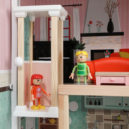 TopBright - Modern Doll House - Fully Furnished with Lights & Sounds - 80 x 25 x 75 cm - 20pcs-**