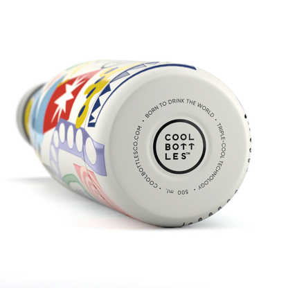 Cool Bottles - Triple-Insulated Water Bottle - Electric Garden 500ml