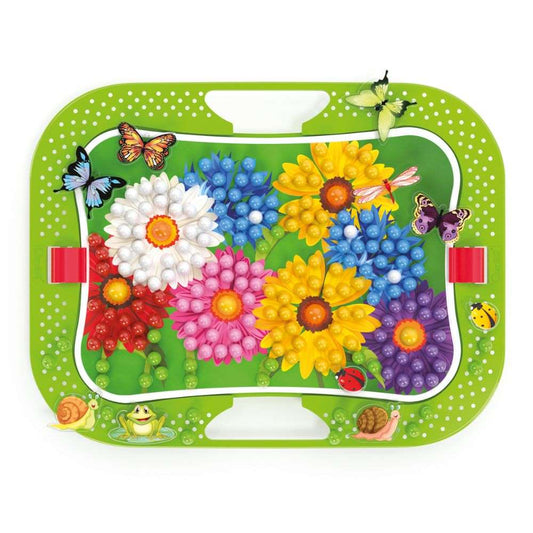 Quercetti - Fun Bugs & Pegs - Insect-Themed Peg Board Activity for Toddlers