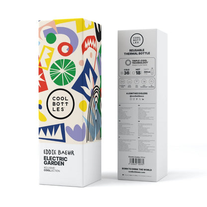 Cool Bottles - Triple-Insulated Water Bottle - Electric Garden 500ml