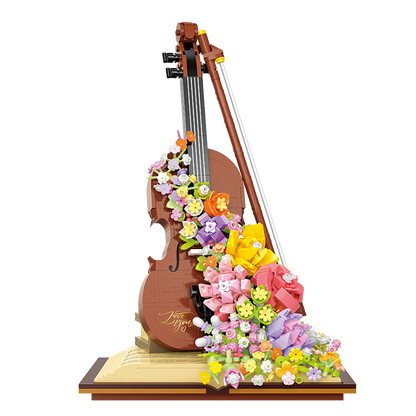 Cogo - Building Block Set - Flower Violin - 950 Pieces