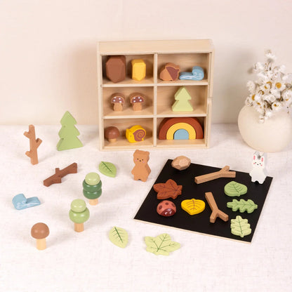 TookyToy - My Little Forest - Wooden Sorting Play Box