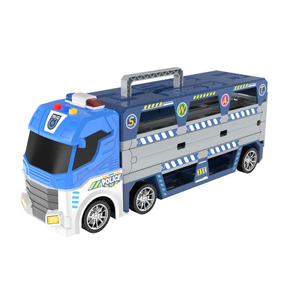 Cogo - Pretend & Play Car Transporter Truck with Lights and Sounds - 8 Cars - Motherhood