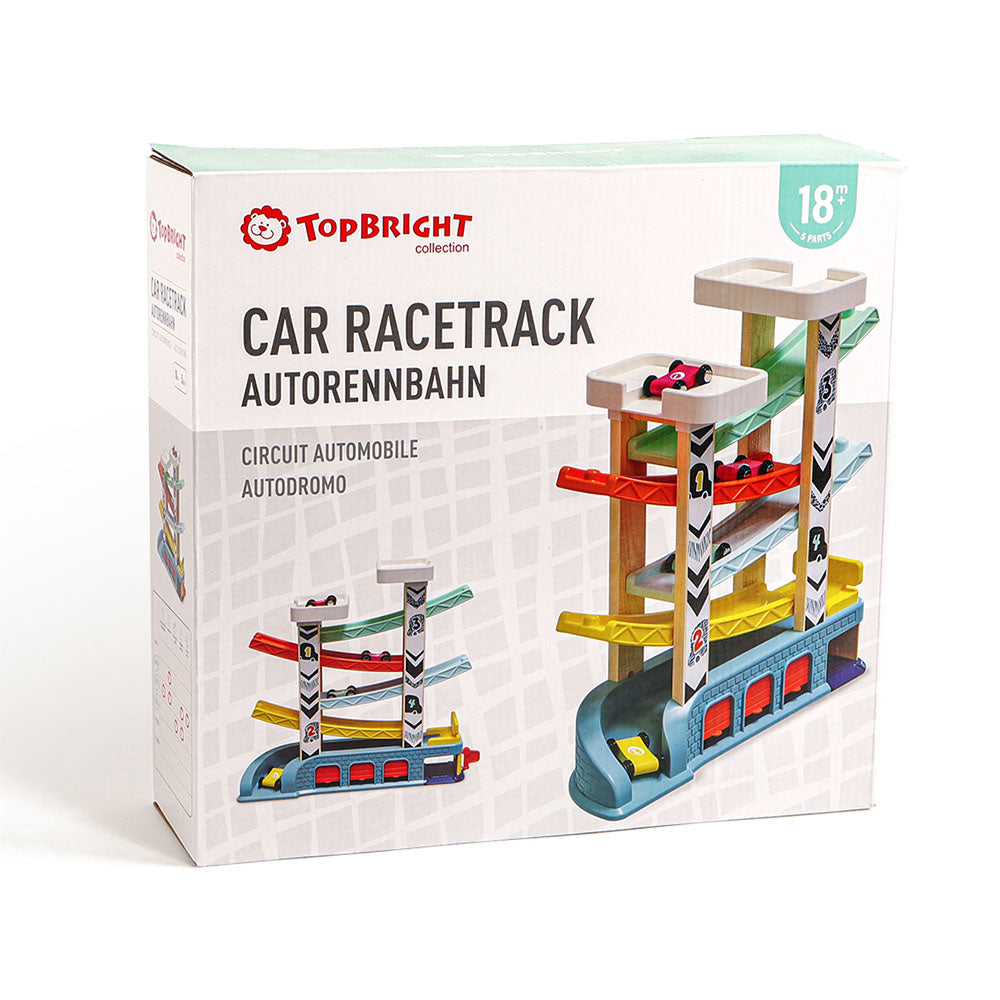 TopBright - Car Race Ramp Activty Toy with 4 Cars