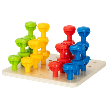 hi Pando - Panda Shape and Colour Matching Peg Toy - 34pcs