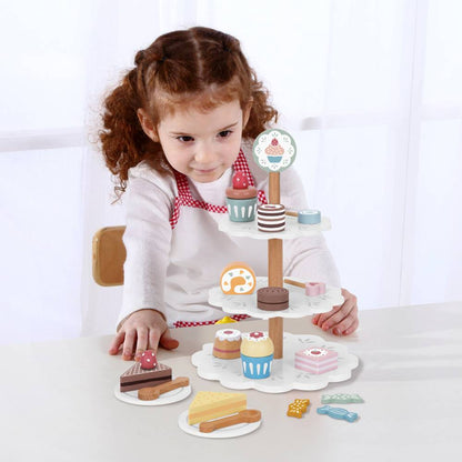 TookyToy - Pretend Play Dessert Stand Toy Set