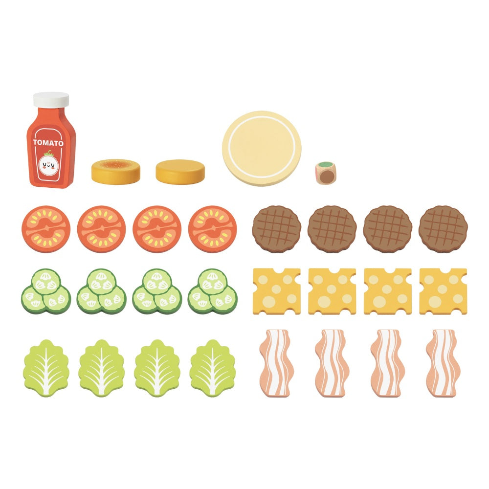 hi Pando - Hamburger Stacking & Sequencing Activity Toy