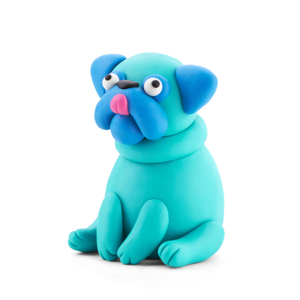Hey Clay - Modelling Air-Dry Clay with Fun Interactive App - Shiba Inu, Spitz, Pug, Series Dog Story, 6 cans
