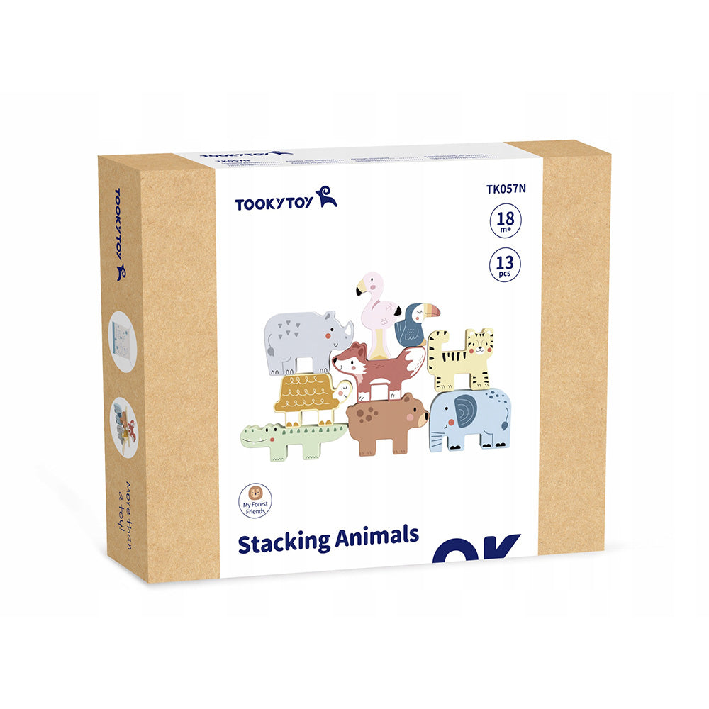 TookyToy - Wooden Stacking Animals Activity Toy - Motherhood