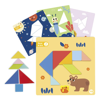 TookyToy - Magnetic Tangram Play Set - Motherhood