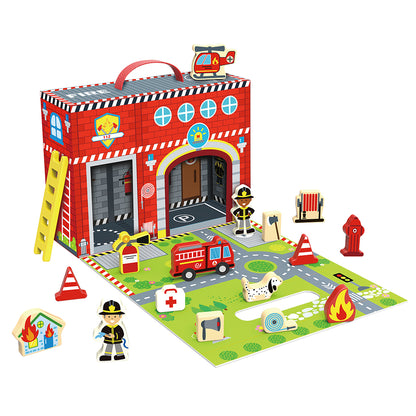 TookyToy - Fire Station Activity Box - 18pcs