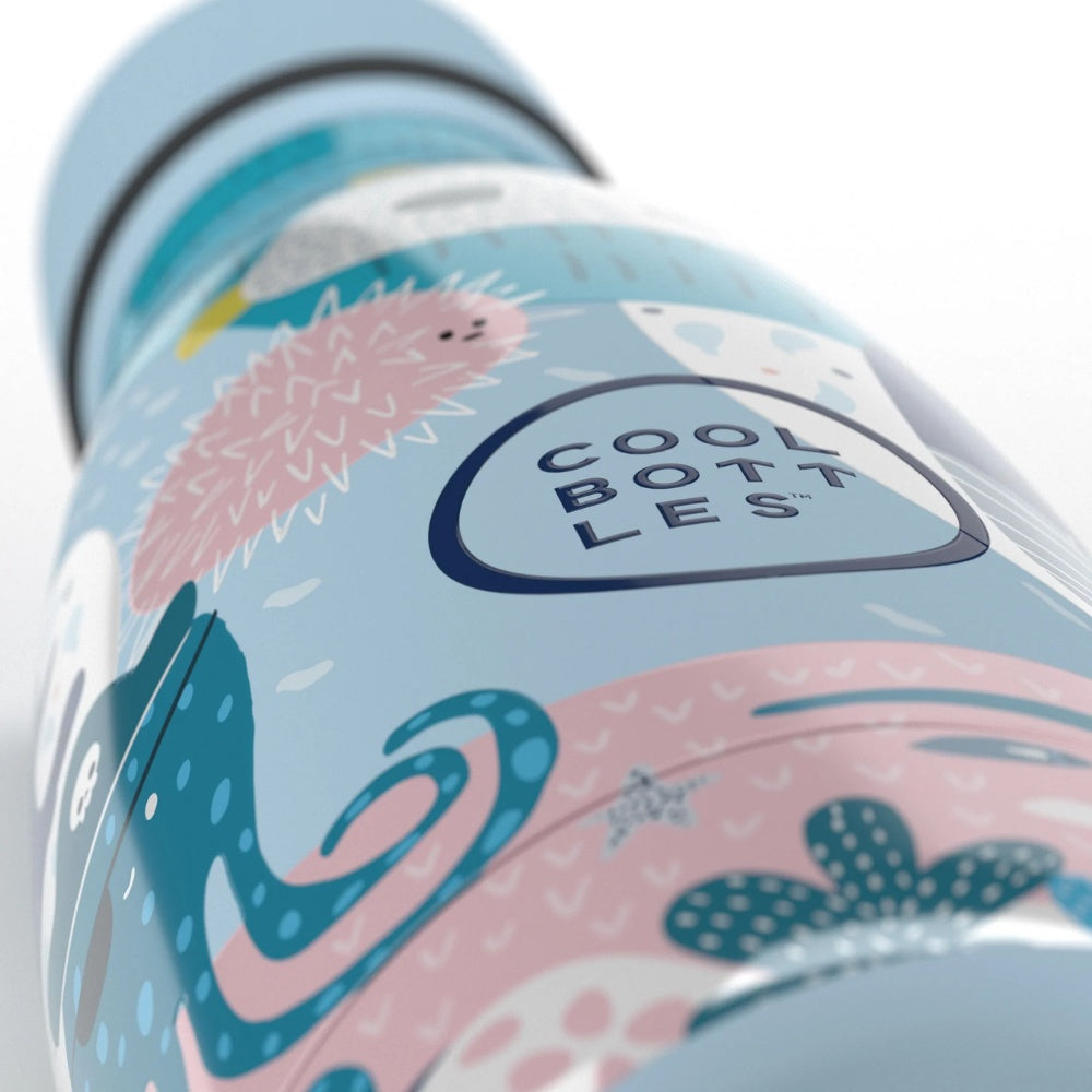 Cool Bottles - Kids Triple-Insulated Water Bottle - Sea World 260ml