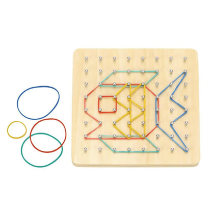 TookyToy - Creative Rubber Band: Fine Motor Geoboard Activity Set