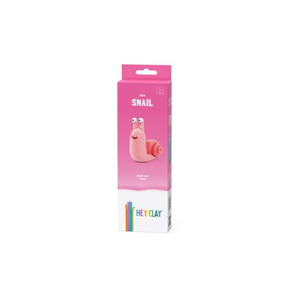 Hey Clay - Modelling Air-Dry Clay with Fun Interactive App - Snail, series Bugs, 3 cans