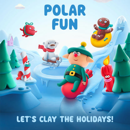 Hey Clay - Modelling Air-Dry Clay with Fun Interactive App - Polar Fun, 15 cans