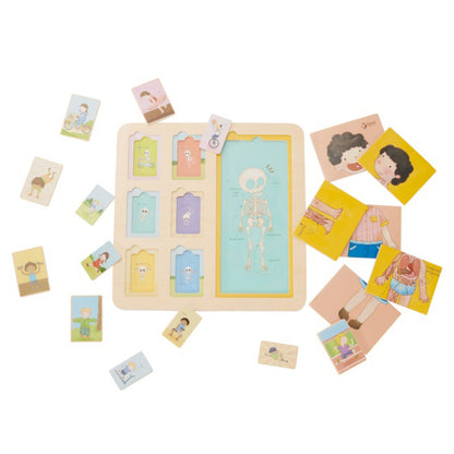 Classic World - Layered Wooden Body Puzzle - 19pcs