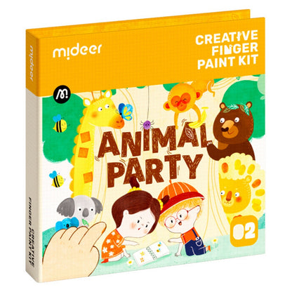 Mideer - Mideer Creative Finger Paint Kit - Animal Party