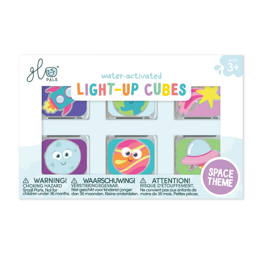 Glo Pals - Water Activated Light-Up Sensory Toys - Space (6 Pack)