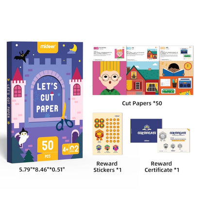 Mideer - Let's Cut Paper Arts & Crafts Kit: Intermediate Level