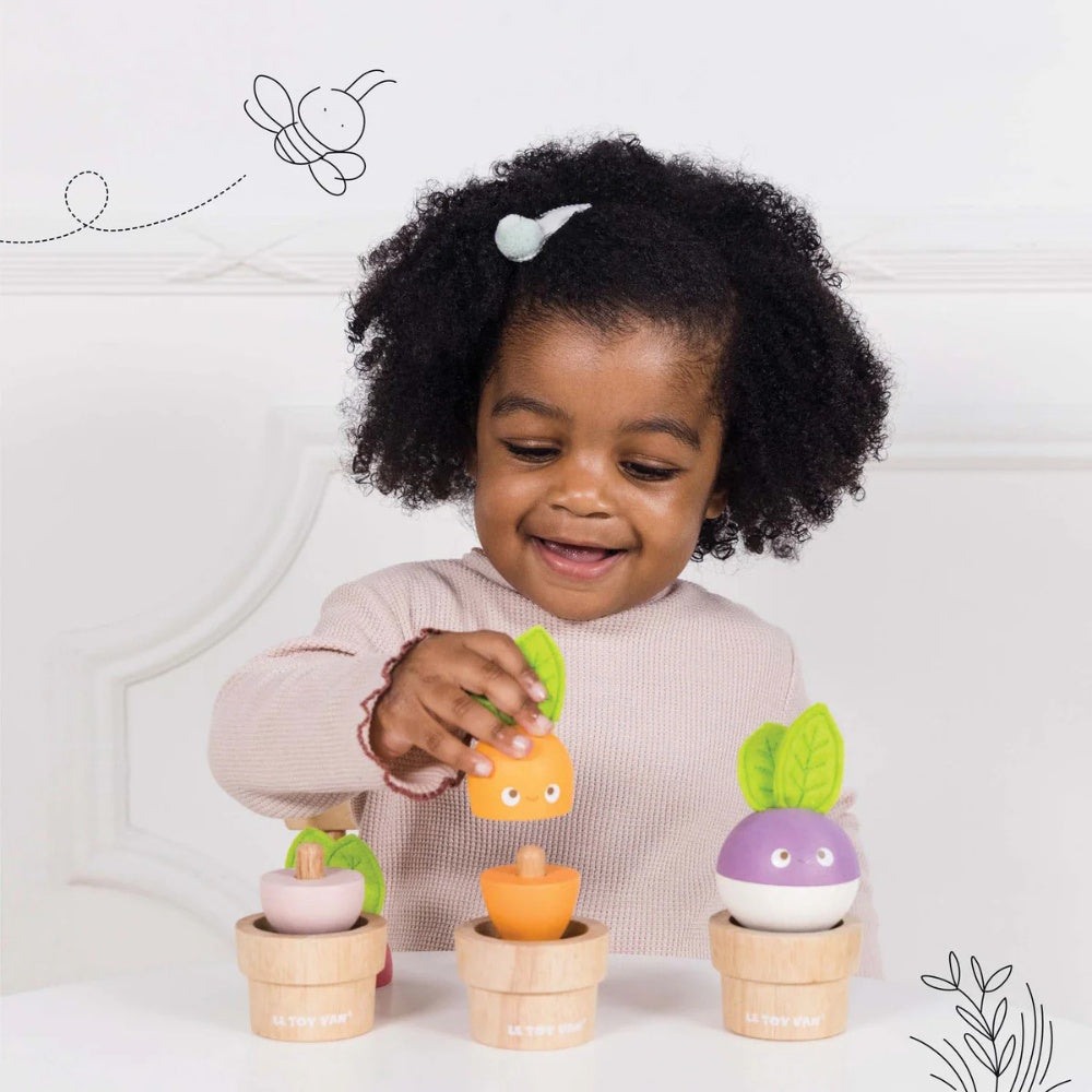 Le Toy Van - Wooden Stacking Veggies - 9pcs
