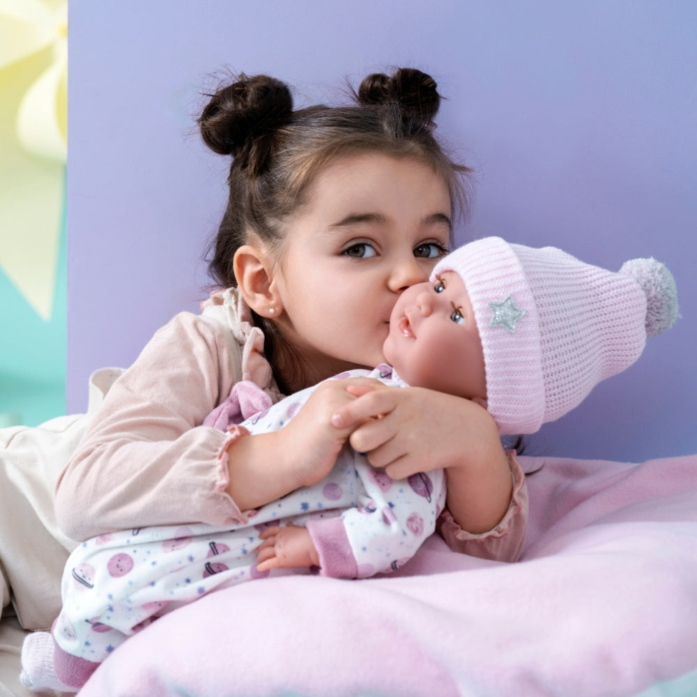 Llorens - Baby Girl Doll with Clothing & Cushion: Heidi - 42cm