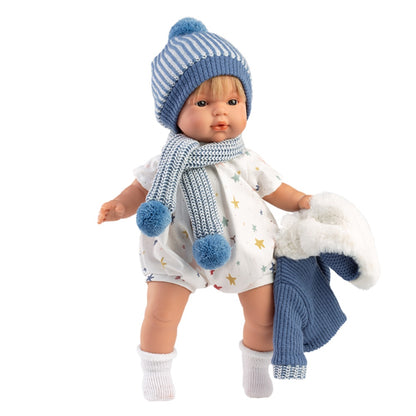 Llorens - Baby Boy Doll with Crying Mechanism, Clothing, & Accessories: Sasha - 38cm