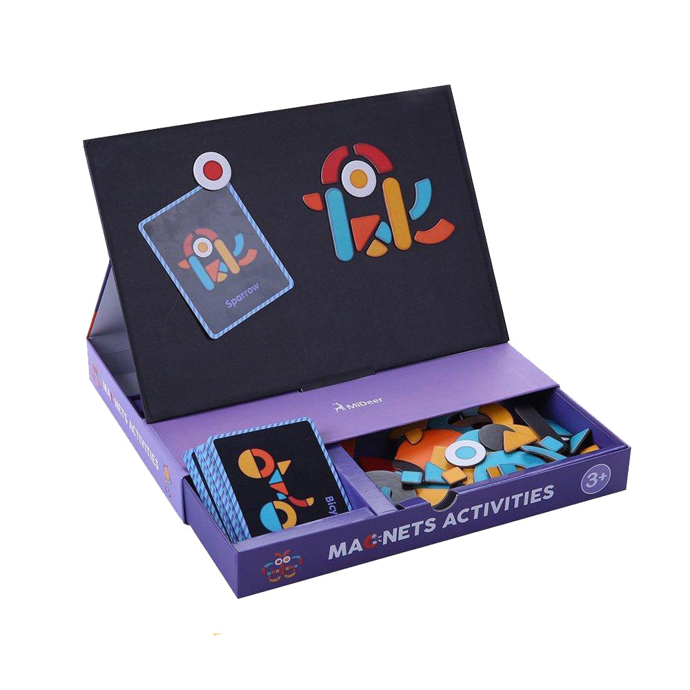 Mideer - Magnetic Imagination Puzzle Box with Activity Cards