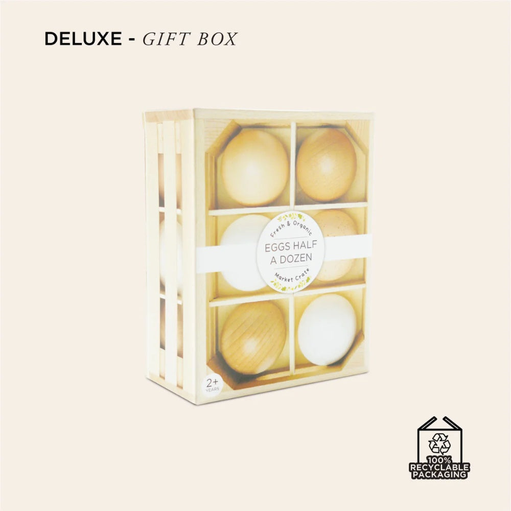 Le Toy Van - Wooden Farm Eggs Food Crate - 7pcs