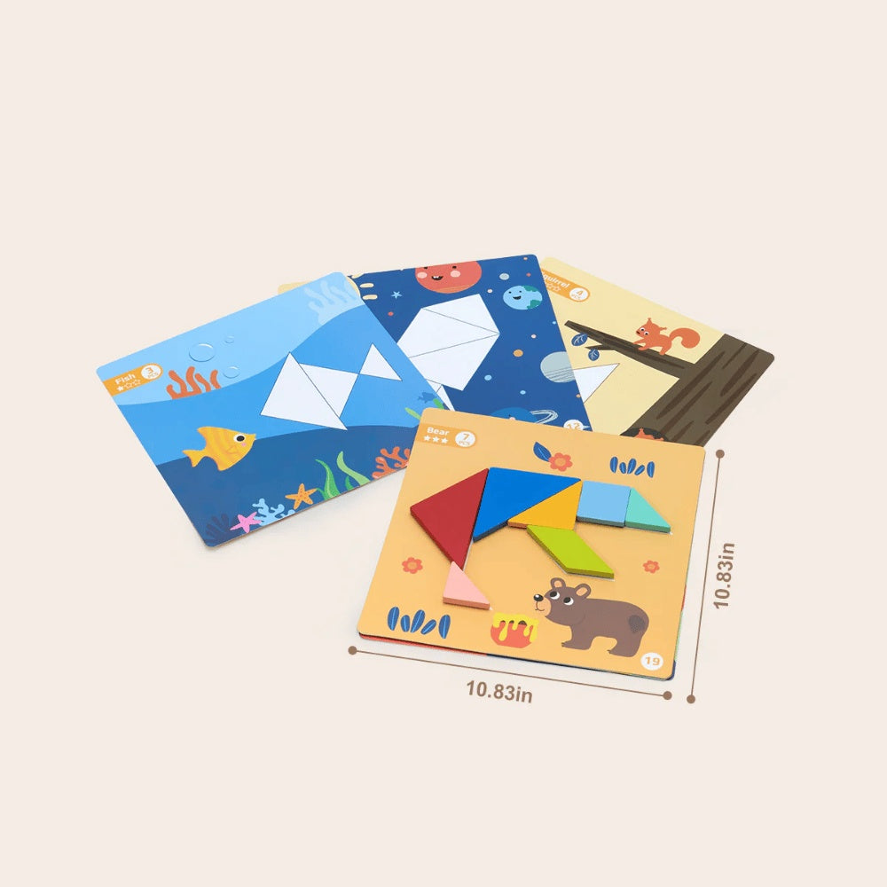 TookyToy - Magnetic Tangram Play Set