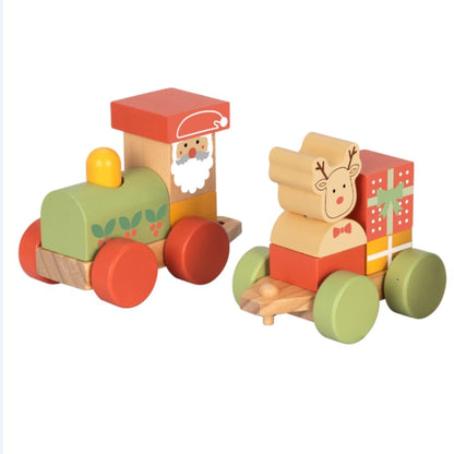 hi Pando - Wooden Christmas Stacking Train