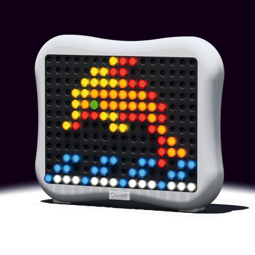 Quercetti - Light Up Peg Board - Illuminated Mosaic Art Activity for Kids