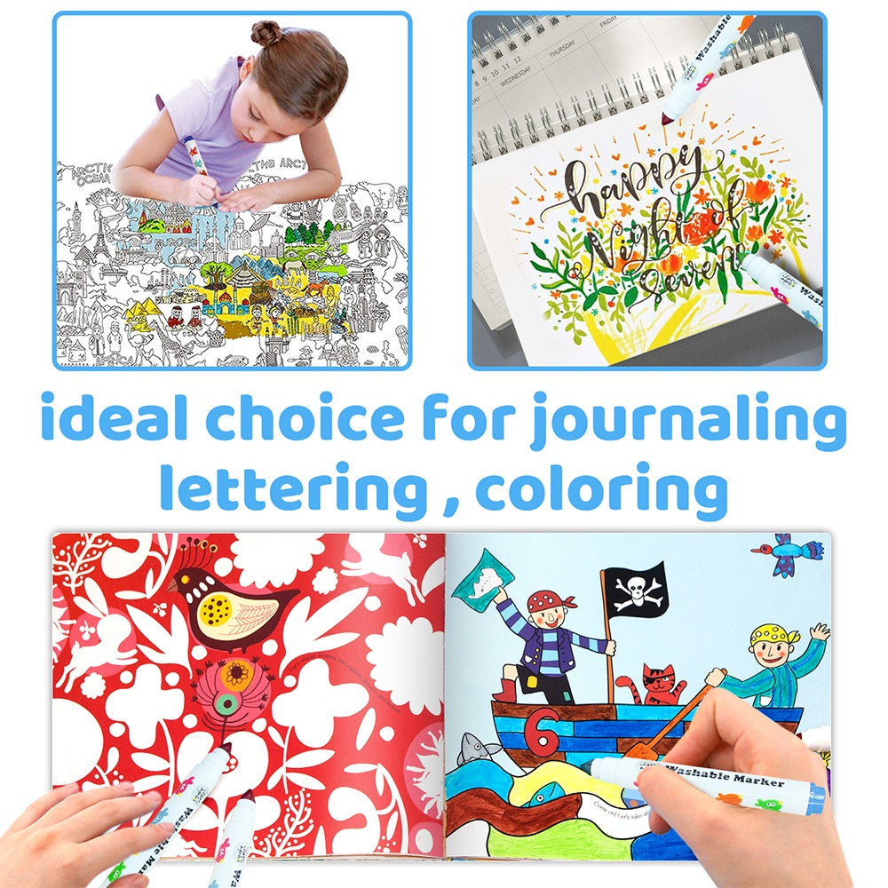 Jar Meló - Washable Markers - Non-Toxic - 48 Colours