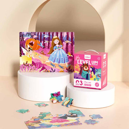 Mideer - Level Up Puzzles - 3-in-1 - Level 3 Princess Fate
