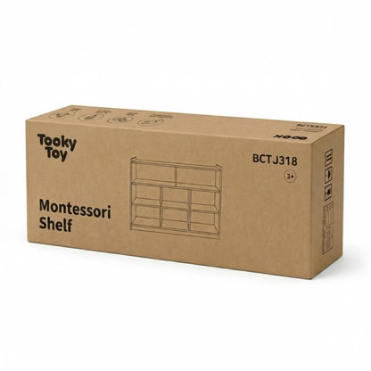 TookyToy - Wooden Shelf and Toy Storage for Kids Room: Plywood 114x60cm