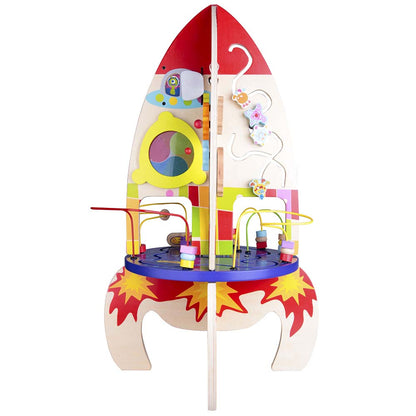 Classic World - Multi-Activity Busy Board Rocket - 37 x 37 x 62 cm