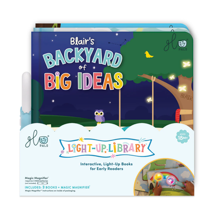 Glo Pals - Light Up Book 3-Pack - Pippa, Blair, and Alex (Dino, Weather, and Backyard)