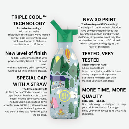 Cool Bottles - Kids Triple-Insulated Water Bottle - Short Circuit 500ml