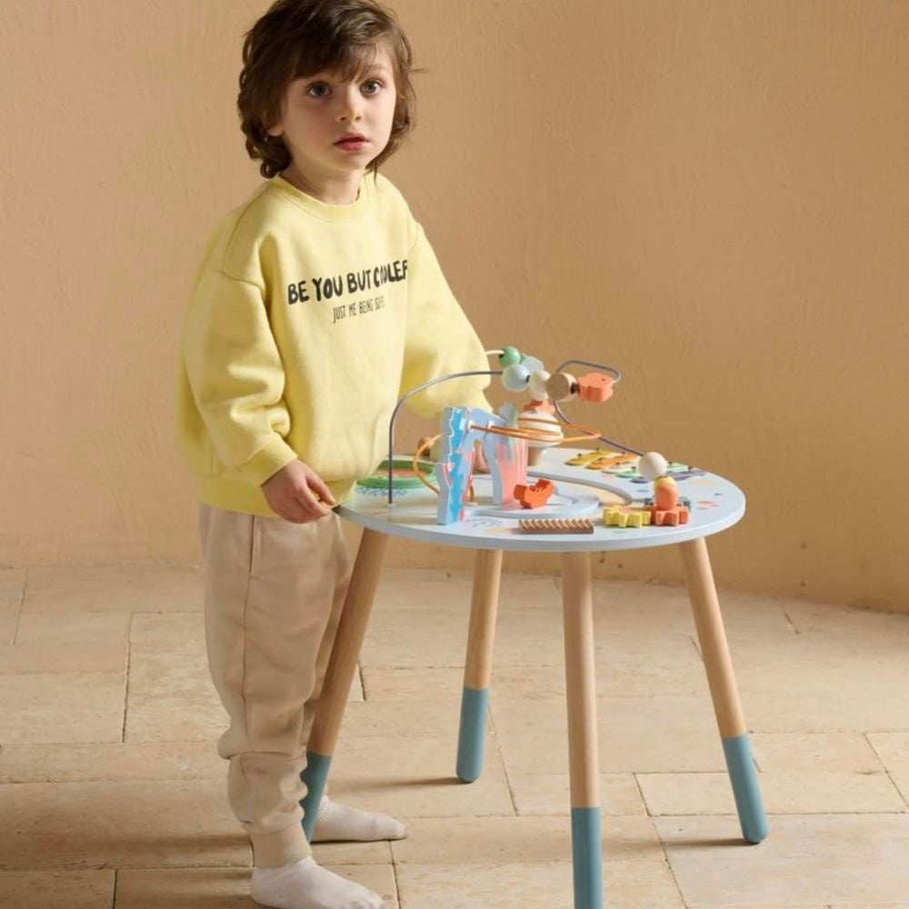 Classic World - Wooden Multi-Activity Table - Ocean-themed