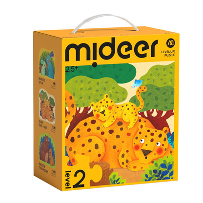 Mideer - Level Up Jigsaw Puzzle for Kids - 3-in-1 - Level 2 Kiss My Baby