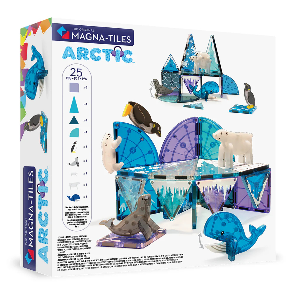 Magna-Tiles - Magnetic Construction Set - Arctic Animals Set - 25pcs