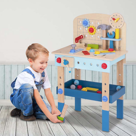 TookyToy - Pretend Play Work Bench & Tools Toy Set - Motherhood