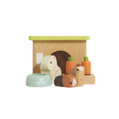 Le Toy Van - Dolls House Furniture: Bunny & Guinea Pet Animal Set - 5pcs
