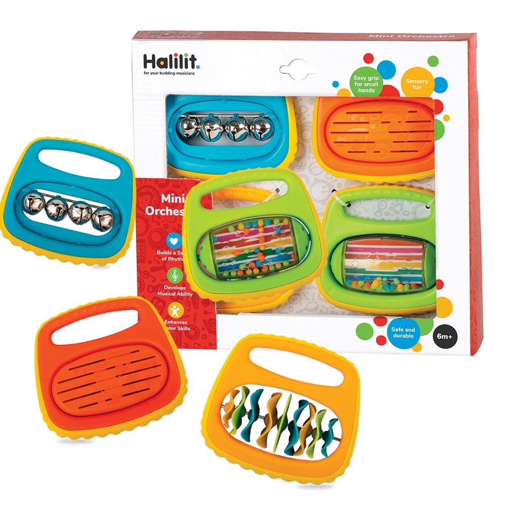 Halilit - Music Instrument for Babies & Toddlers - Mini Orchestra - Gift Set of 4 -**